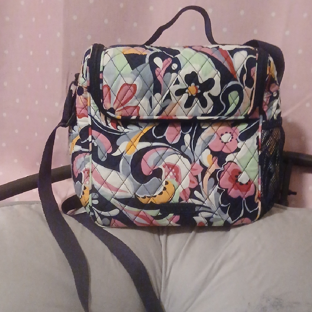 Vera Bradley Multicolor Floral Quilted Lunch Bag